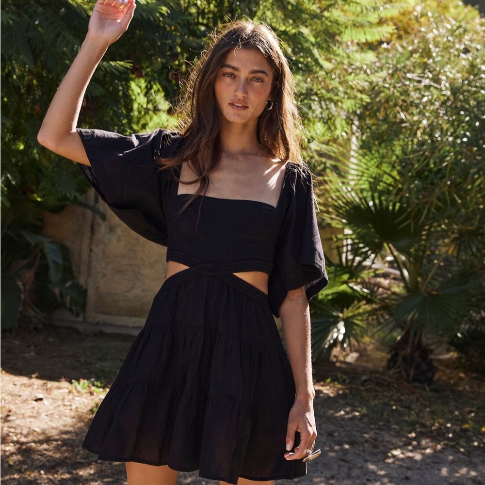 Free People Cross of Sunlight Mini Dress